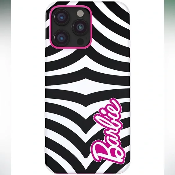 Barbie Black & White + Classic pink Phone Case for iPhone 14 Pro Max - Picture 6 of 16